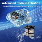 Robotic Pool Cleaner for Inground Pools, OOTDAY Cordless Robotic Pool Vacuum, Pool Robot with Smart Navigation, Floor/Wall/Waterline Cleaning, 150 Mins Runtime, Pools up to 2000 Sq.ft