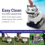 Polaris P70 Robotic Pool Cleaner for Above Ground Pools, Transparent Lid w/Easy Clean Filter Canister, Compact & Lightweight
