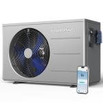 Varpoolfaye 40000 BTU Swimming Pool Heat Pump, 12,000 Gallon Electric Pool Heater Above and Inground Pool,WiFi App Control, Heating or Cooling Pool Heater 220V/60Hz