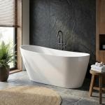 59" Stylish Freestanding Acrylic Soaking Bathtub