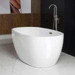 Woodbridge 59" White Acrylic Soaking Bathtub