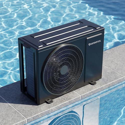 VARMINPOOL 27000 BTU Pool Heat Pump for 6000 Gals Above and Inground Swimming Pool, Smart WiFi Control Electric Pool Heater, Titanium Spiral Heat Exchanger, 120V, Energy Efficient