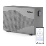 TURBRO 33,000 BTU DC Inverter Swimming Pool Heat Pump, WiFi Control Electric Pool Heater for Above and Inground Pools up to 10,000 Gal, Heating and Cooling, Up to 15.8 COP, 110-120V, Beluga B33V