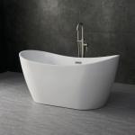 WOODBRIDGE 59" Contemporary Acrylic Freestanding Bathtub