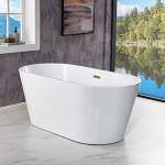 Woodbridge 54" Freestanding Contemporary White Bathtub