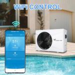 WOPOLTOP Full DC Inverter Pool Heat Pump 58,000 BTU for Swimming Pools, 17KW Electric Pool Heater with WiFi Smart Control via APP, Dual Function of Heating and Cooling, 220-240V, up to 14,000 Gallons