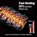 MICOE 100,000 BTU Smart Swimming Pool Heat Pump, Electric Pool Heater for 26,000 Gallons Above Ground & Inground Pools, App-Controlled Heating & Cooling, 220–240V