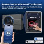 Varpoolfaye 120000BTU Swimming Pool Heat Pump, 33000 Gallon Electric Pool Heater Above and Inground Pool,WiFi App Control, Heating or Cooling Pool Heater 220V