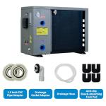 Patfebro 35,000 BTU Swimming Pool Heat Pump - Full DC Inverter Pool Heater for Above and In Ground Pools and Spas - Dual Heating and Cooling - APP Control - 220-240V