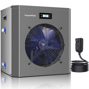 Varpoolfaye Pool Heater for Above Ground Pool 16000 BTU Heating and Cooling Up to 5000 Gallon Pool Heater 120v Electric Pool Heat Pump WiFi Smart Control via APP Spa Heater Pump