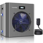 Varpoolfaye Pool Heater for Above Ground Pool 16000 BTU Heating and Cooling Up to 5000 Gallon Pool Heater 120v Electric Pool Heat Pump WiFi Smart Control via APP Spa Heater Pump