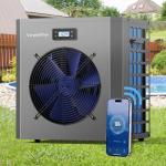 Varpoolfaye 16000 BTU Above Ground Pool Heater Electric Heat Pump Pool Heaters Hot tub 120v Swimming Pool Heater Pump for In ground Pool Heating Cooling WiFi Control