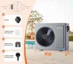 Varpoolfaye 35100 BTU Electric Pool Heater for Inground Pool 10000 Gallon Above Ground Pool Heater Swimming Pool Heater Pump Heating or Cooling WiFi Control Schedule 220V 60HZ