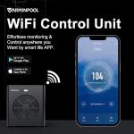 VARMINPOOL Above Ground Pool Heater, 16000BTU, for Pool Up to 5400 Gallons, Pool Heater with WiFi Control App, Pool Heat Pump, Efficient Inverter, Titanium Heat Exchanger, 110V Swimming Pool Heater