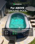 VARMINPOOL 16000BTU Pool Heat Pump for Above Ground Pools, Electric Pool Heater for 5000 Gallons, WiFi Control, Energy-Saving Smart Inverter, Titanium Heat Exchanger, 110V