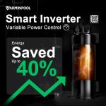 VARMINPOOL Above Ground Pool Heater, 16000BTU, for Pool Up to 5400 Gallons, Pool Heater with WiFi Control App, Pool Heat Pump, Efficient Inverter, Titanium Heat Exchanger, 110V Swimming Pool Heater