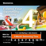 VARMINPOOL Above Ground Pool Heater, 16000BTU, for Pool Up to 5400 Gallons, Pool Heater with WiFi Control App, Pool Heat Pump, Efficient Inverter, Titanium Heat Exchanger, 110V Swimming Pool Heater