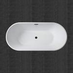 Woodbridge 67" White Acrylic Freestanding Soaking Tub