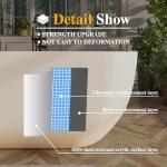 Adecab 67" Acrylic Freestanding Bathtub, Contemporary Freestanding Tub with Overflow and Drain, cUPC Certified, Gloss White