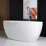 Woodbridge 59" White Acrylic Soaking Bathtub