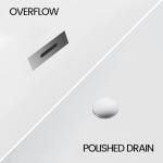 Extra Large Freestanding Bathtub 67 Inch Luxury Acrylic Soaking Bathtub for Modern Bathroom, Free Standing Tub with Integrated Overflow & Pre-Installed Drain Pipe, Glossy White Freestanding Tub Design