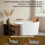 Acrylic Freestanding Soaking Bathtub with Seat