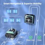 (2026 Upgrade) Pool Vacuum for Inground & Above Ground Pools, 4-in-1 Cordless Pool Cleaner, 150 Mins Runtime, APP Control, Triple-Motor & Smart Paths, Wall & Waterline Clean up to 1,614 Sq.ft