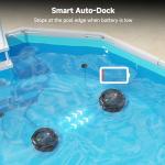 Pooloob PF1 Cordless Pool Vacuum Cleaner Robot: 150 Min Runtime, Triple Layer Filtration, Floor Only Cleaning for Above/In Ground Pools up to 1345 Sq.Ft, Includes Floating Buoy with 8Ft Tether