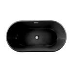 Matte Black 60" Freestanding Bathtub