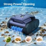(2026 Upgrade) Pool Vacuum for Inground Pool & Above Ground Pool, Cordless Pool Cleaner with Smart Navigation, Self-Parking, LED Indicator, Wall&Waterline Cleaning Pool Robot up to 2150 Sq.ft