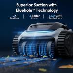 (2026 Upgraded) Bubot 700 Cordless Pool Vacuum for Inground Pools, Robotic Pool Cleaner with Superior Suction, Floor/Wall/Waterline Cleaning, Smart Navigation & App Control, 210 Min Runtime, Gray