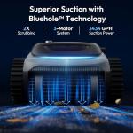 Bubot 700 Cordless Pool Vacuum for Inground & Above Ground Pools, Robotic Pool Cleaner with Superior Suction, Smart Navigation, APP Control, Wall/Waterline Cleaning, 210-Min Runtime (Silver)