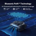 Bubot 700 Cordless Pool Vacuum for Inground & Above Ground Pools, Pool Cleaner Robotic with Superior Suction, Smart Navigation, APP Control, Wall/Waterline/Floor Cleaning, 210-Min Runtime (Space Grey)