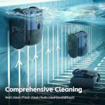 (2026 Upgrade) Pool Vacuum for Inground Pool & Above Ground Pool, Cordless Pool Cleaner with Smart Navigation, Self-Parking, LED Indicator, Wall&Waterline Cleaning Pool Robot up to 2150 Sq.ft