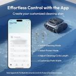 Bubot 700 Cordless Pool Vacuum for Inground & Above Ground Pools, Robotic Pool Cleaner with Superior Suction, Smart Navigation, APP Control, Wall/Waterline Cleaning, 210-Min Runtime (Silver)