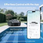 (2026 Upgraded) Bubot 700 Cordless Pool Vacuum for Inground Pools, Robotic Pool Cleaner with Superior Suction, Floor/Wall/Waterline Cleaning, Smart Navigation & App Control, 210 Min Runtime, Gray