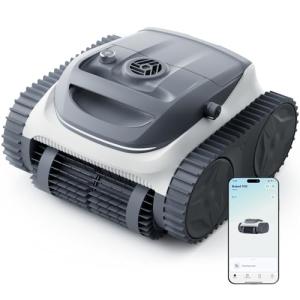 (2026 Upgraded) Bubot 700 Cordless Robotic Pool Vacuum for Inground Pools, Above Ground Pool Cleaner with App Control & Smart Navigation, Floor Wall Waterline Cleaning, Up to 210-Min Runtime, White