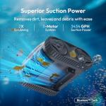 (2026 Upgraded) Bubot 700 Cordless Robotic Pool Vacuum for Inground Pools, Above Ground Pool Cleaner with App Control & Smart Navigation, Floor Wall Waterline Cleaning, Up to 210-Min Runtime, White