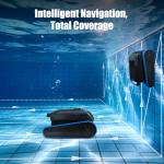 BOTLIFE PC20 Automatic Robotic Pool Cleaner, Cordless Pool Vacuum Robot for Inground & Above Ground Pools, Smart Navigation, Self-Parking, 5000GPH Suction, Cleans Floor, Wall & Waterline