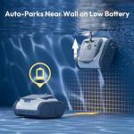 (2026 Upgraded) Bubot 700 Cordless Robotic Pool Vacuum for Inground Pools, Above Ground Pool Cleaner with App Control & Smart Navigation, Floor Wall Waterline Cleaning, Up to 210-Min Runtime, White