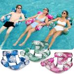 SLOOSH Pool Floats Chairs Adult, 3 Packs Inflatable Lounge Chairs,Blow up Pool Noodles Floats for Adults,Water Floating for Beach Party Summer Water Fun,Tropical Leaves