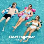 SLOOSH Pool Floats Chairs Adult, 3 Packs Inflatable Lounge Chairs,Blow up Pool Noodles Floats for Adults,Water Floating for Beach Party Summer Water Fun,Tropical Leaves