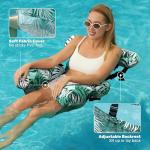 SLOOSH Pool Floats Chairs Adult, 3 Packs Inflatable Lounge Chairs,Blow up Pool Noodles Floats for Adults,Water Floating for Beach Party Summer Water Fun,Tropical Leaves