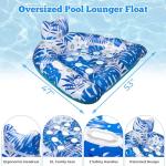 Ornnut XLarge Pool Floats,3 Packs Inflatable Pool Float Chairs for Adults & Kids, Upgraded Pool Floats with Cupholders & 2 Handles, Summer Pool Lounger Pool Toys for Lakes, Beach Vacation, Water Party