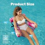 SLOOSH Pool Floats Chairs Adult, 3 Packs Inflatable Lounge Chairs,Blow up Pool Noodles Floats for Adults,Water Floating for Beach Party Summer Water Fun,Tropical Leaves