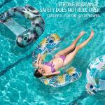 Auspicious Rain 3 Pack Inflatable Pool Floats for Adults with Cup Holders & Headrest - Heavy Duty PVC Lounge Chairs, Summer Pool Party Floats 2025