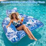 Ornnut XLarge Pool Floats,3 Packs Inflatable Pool Float Chairs for Adults & Kids, Upgraded Pool Floats with Cupholders & 2 Handles, Summer Pool Lounger Pool Toys for Lakes, Beach Vacation, Water Party