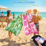 Ornnut XLarge Pool Floats,3 Packs Inflatable Pool Float Chairs for Adults & Kids, Upgraded Pool Floats with Cupholders & 2 Handles, Summer Pool Lounger Pool Toys for Lakes, Beach Vacation, Water Party