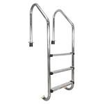 DOEL Swimming Pool Ladder, Non-Slip Steps Ladder, 3-Step In-Ground Stainless Steel Step for Indoor/Outdoor Pool, Easy Assembly and Climbing