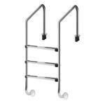 Swimming Pool Ladder,3-Steps Inground with Non-Slip Integrated Treads, 1.90" OD, Stainless Steel Pool Ladder for Inground Indoor/Outdoor Pools, 304 Stainless Steel, Heavy Duty Non-Slip Ladder.